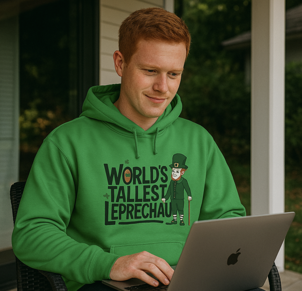 Worlds Tallest Leprechaun Unisex Hoodie Funny Sarcastic Saint Patricks Day Sweatshirt